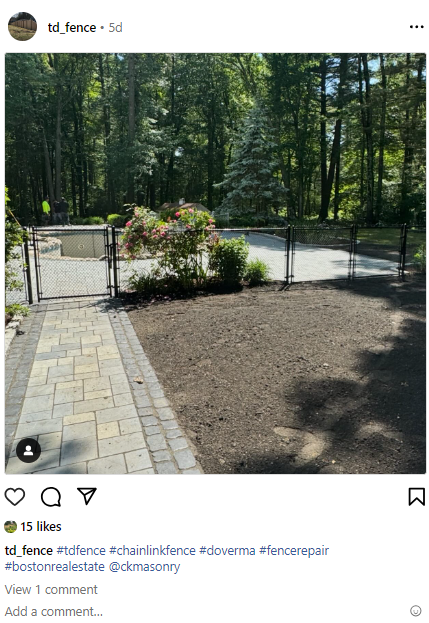Featured Fence Industry Instagram Post from Today